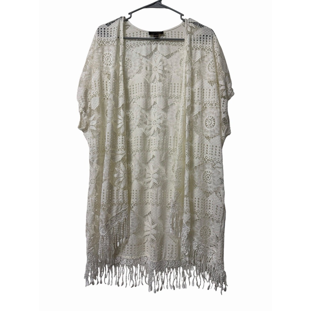 Cal Style Crochet Lace Kimono XL-3X